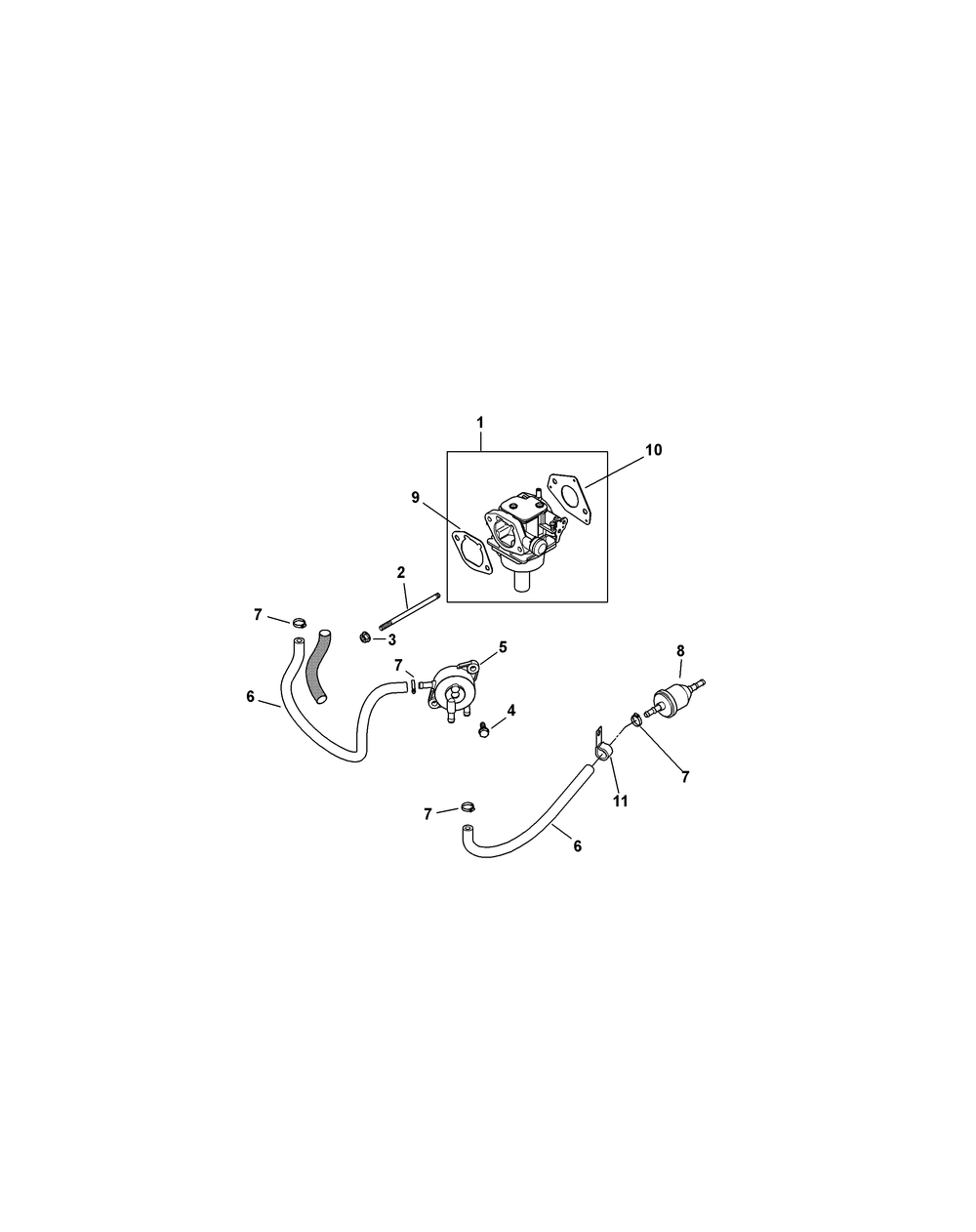 Kohler Sv715-3029 Fuel System Diagram and Parts List for Z-FORCES48 (17AF5BHB-17AF5BHB010-17AF5BHB056-17AF5BHB210)(2011) Cub Cadet Lawn Tractor